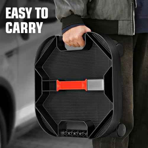 DNA MOTORING Tool Creeper Rolling Caddy Tray, Moving Tool Tray with 4 Swivel Casters for Automotive, Mechanics, DIY Enthusiasts, and garages, 30 lbs Load Capacity, TOOLS-00764