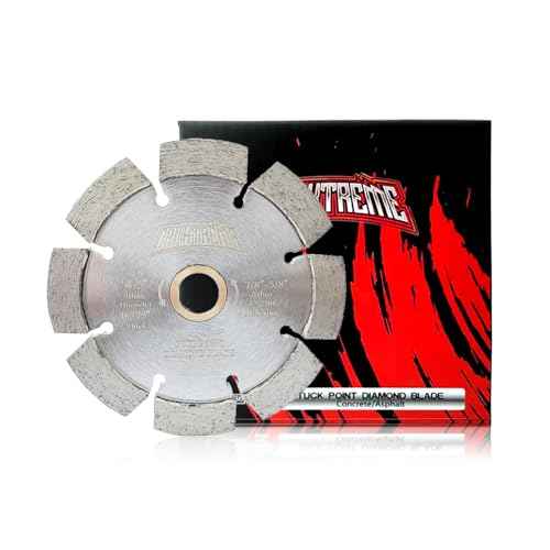 4.5" Diamond Tuck Point Blade for Mortar Joint Removal,3/8" Segment Width, 7/8"-5/8" Arbor