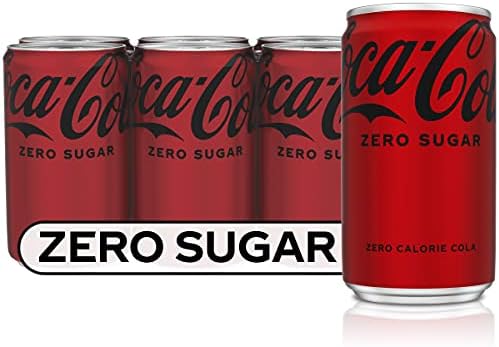Coke Zero Sugar Mini-Can 7.5 fl oz, 12 Pack (Package May Vary)