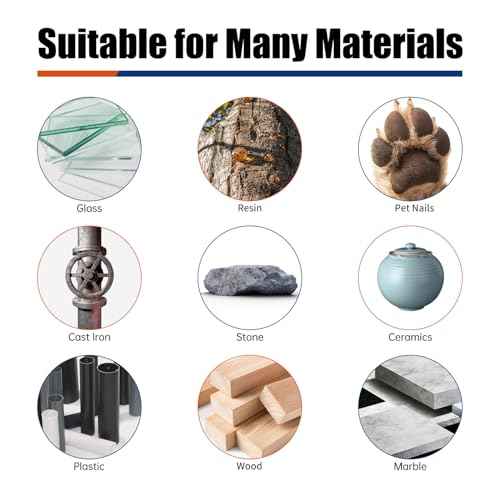 20Pcs 46-Grit Diamond Grinder Bits for Dremel Tool Accessories, 1/8" Shank, Rotary Tool Bits for Stone Glass Resin Porcelain Ceramic Dog Nail Glaze Metal Carve Engrave Polish