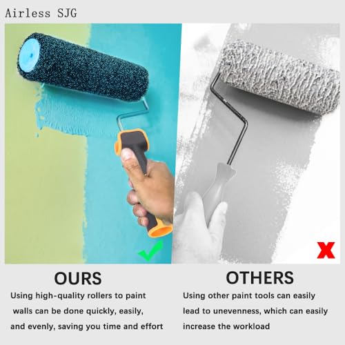 Airless SJG-9" Drywall Compound Roller Cover | Drywall Texture Roller Brush (1 Piece)
