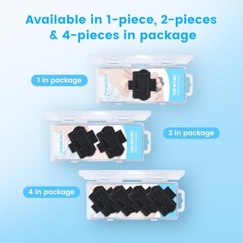 Hammer Toe Straightener Corrector Wrap for Women & Men, Hammer Toe Splint Support - 4 in package