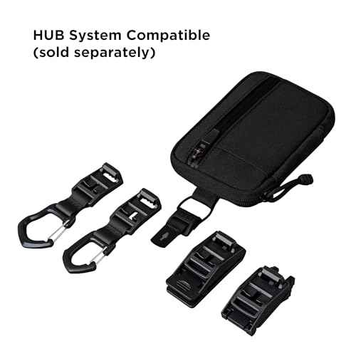 ALPAKA HUB Pouch Pro EDC Organizer - Small Tool Pouch for Electronics, Cables with YKK Zipper, Daily Use and Travel - Axogrid 300D Weatherproof UV Resistant Fabric