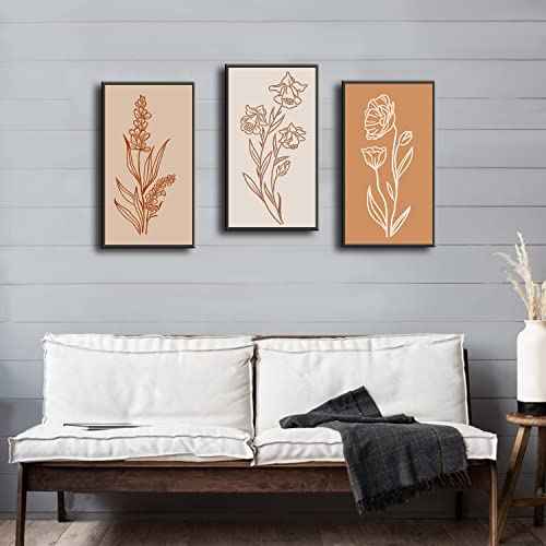 GSS Designs Wildflower Stencils for Painting Flower 4x8Inch Flowers Stencil Bouquet Painting Stencils for Wood Wall Canvas