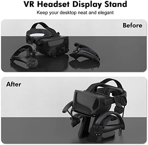 AMVR VR Headset Display Stand and Controllers Holder for Steam Valve Index Virtual Reality Mount Station