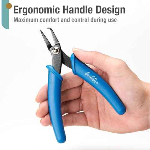 Beaditive Split Ring Pliers | Jewelry Making, Beading, Crafting | High-Carbon Steel | 5-Inch (Lake Blue)