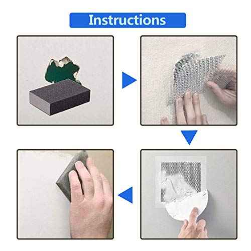 7pcs Drywall Repair Patch, 6" x 6" Drywall Patch Self Adhesive Aluminum Wall Repair Patch Kit