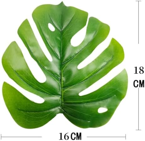 Artificial Monstera Plant with Yellow and Green Leaves, Turtle Leaf Hyphosis Artificial Plants Green Bonsai Simulated Plant Potted for Room Decor Home Garden Ornament(LightGreen(No Flowerpot), 75cm)