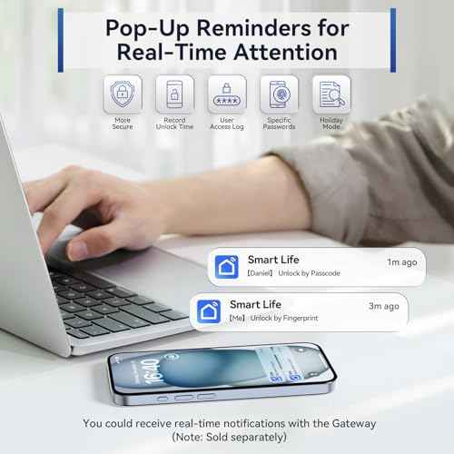 Fingerprint Door Lock, Keyless Entry Door Lock with App Control, Electronic Keypad Deadbolt for Front Door, Anti-Peeking Password, Auto-Lock Smart Door Locks, Easy Install