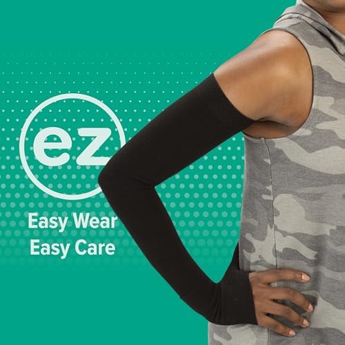 Juzo Soft 2001 20-30mmhg Max Armsleeve with Silicone Top Band for Women,Beige,6 (VI) MAX Long