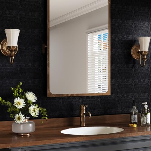 CRE8TIVE Black Peel and Stick Wallpaper Textured Modern Black Contact Paper for Cabinets Countertops Waterproof Triangle Diamond Geometric Removable Wallpaper for Bedroom Bathroom Accent Walls 12"x80"