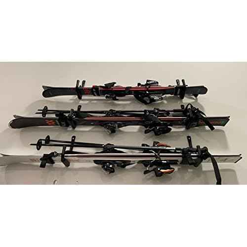 Heavy Duty Garage Storage Hooks, 13 Inch Arm Large Wall Mount Hanger with EVA Protector, Naikozmo Garage Racks & Organizer for Ladders, Folding Chairs, Kayak, Surfboard, Garden Tool Black + Red