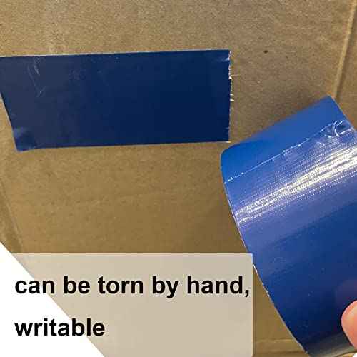 WELSTIK Waterproof Blue Duct Tape Heavy Duty, for Photographers,Repairs, DIY, Crafts, No Residue, Tear by Hand, 3" x 30 yd