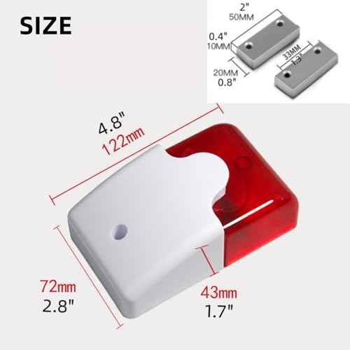 Exit Stopper Door Alarm with Alarm Sound Max. 110dB Adjustment Helps Prevent Unauthorized Exits or Entries Through Emergency Doors Loudness Ease of Installation Door Alert