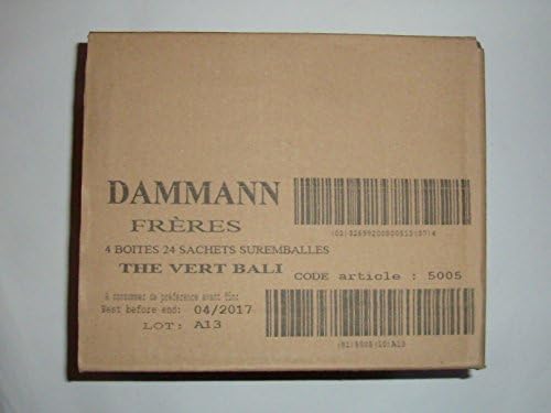 DAMMANN FRERES - BALI Tea - PACK 4 x 24 wrapped crystal envelopped tea bags