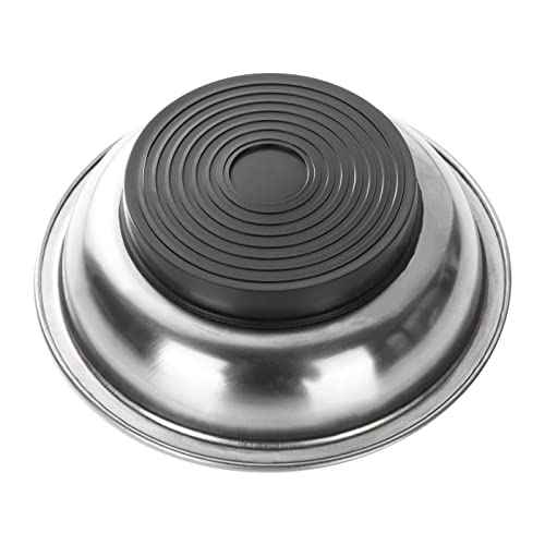 5 Pack 4.3 Inch Magnetic Parts Tray Craftsman Magnetic Tray for Mechanics Magnetic Screw Holder Magnetic Bowl for Screws Bolt Magnetic Tool Tray Stainless Steel Magnet Tray Round Magnetic Dish