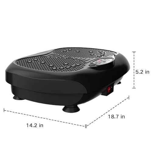Vibration Plate Exercise Machine - Whole Body Workout Vibration Platform Lymphatic Drainage Machine for Weight Loss Home Fitness with Resistance Bands Remote