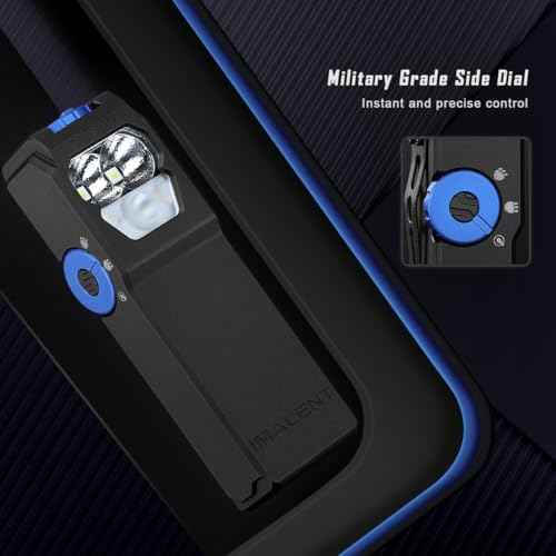 IMALENT GR36 Rechargeable EDC Flashlight 2800 Lumens, Triple Light Compact Pocket Clip Light, USB C Charging, Magnetic Powerful Mini Keychain Flash Lights for Reading, Cycling, Camping
