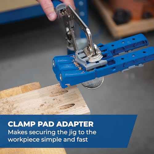 Kreg KPHJ320 Pocket-Hole Jig 320 - Small, Durable Jig for Tight Spaces - Create Perfect, Rock-Solid Joints - Easily Adjustable Drill Guides - For Materials 1/2" to 1 1/2" Thick