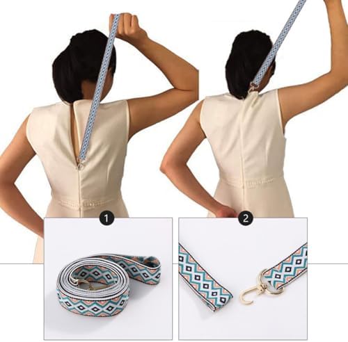 Ciieeo 3pcs Zipper Puller Helper Straps Dressing Aid Wear-Resistant Portable Zipper Pull Assist Tool for Women Elderly
