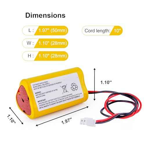 5-Pack 3.6V 900mAh Ni-Cd AA Rechargeable Emergency Light Batteries for Exitronix 10010037, Max Power B2-0031 MH468886, Unitech LEDR-1 6200RP, Dantona CUSTOM-318 OSA230, Replacement Battery.