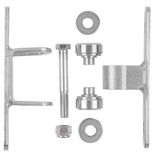 Heavy Duty Bolt on Sealed Bearing Outdoor Gate Hinges - Bolt onto Gate and Post for Large Heavy Driveway Gates Up to 1100 Pounds, Adjustable Yoke Pivot CI3700 Gate Hinge (Sold as a Pair)