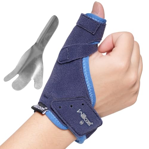 Thumb Brace for Arthritis Pain and Support, CMC Joint Spica Splint for Carpal Tunnel,Sprained,Tendonitis Injury Relief- Left or Right Hands(Large,Aluminum Insert Version)