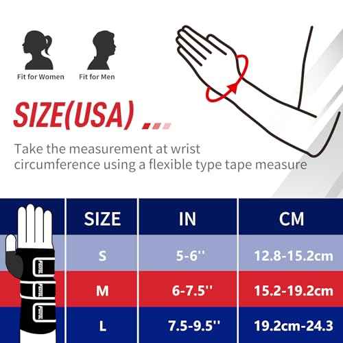 FEATOL Resting Hand Splint Stroke Night Immobilizer with Removable Splints- Pain Relief For Carpel Tunnel, Stroke Recovery, Arthritis, Tendinitis-Functional Support Wrist Finger Brace-Right Hand Medium-For Men and Women