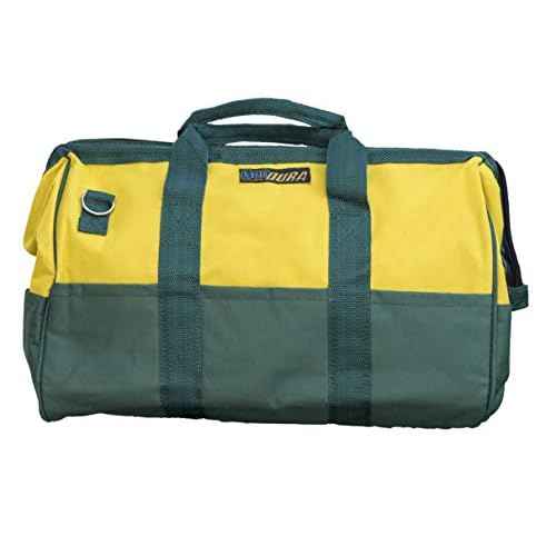 Bon Tool Dura 41-111 16-Inch by 10-Inch by 12-Inch Wide Opening Buck Bag, Hunter Green and Yellow