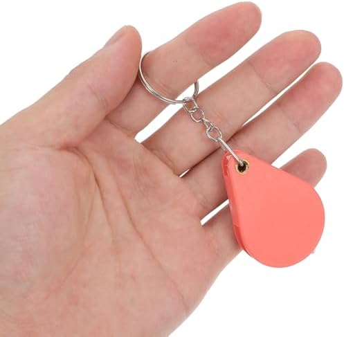 ULTECHNOVO 10pcs Portable Folding Magnifying Glasses 10x Jewelry Loupe Lens Orange Mini Keychain Coin Magnifier for Reading Crafts and Travel