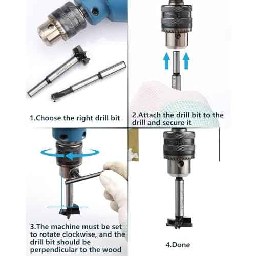 Forstner Drill Bit Set for Wood, Lytool 10 Piece Forstner Bits for Wood, Woodworking Drilling, Auger Opener Round Shank Drilling Cutting Tool for Hardwood, Softwood, Plastic, Plywood, MDF