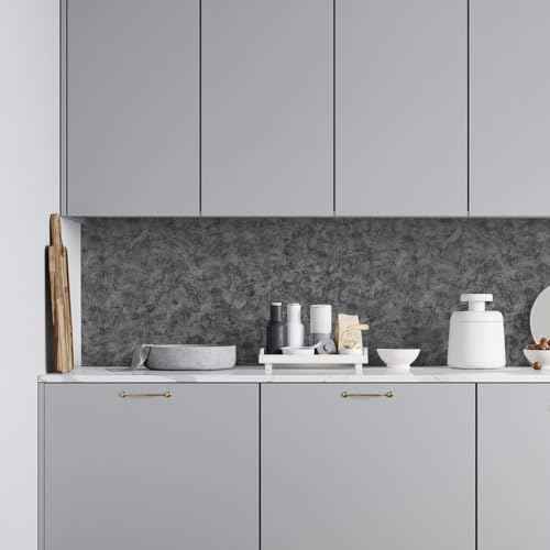 Glossy Marble Wall Paper, Granite Marble Contact Paper for Countertop Cabinet Furniture Refurbishment Thick Removable Self Adhesive Wallpaper Peel and Stick Vinyl Roll