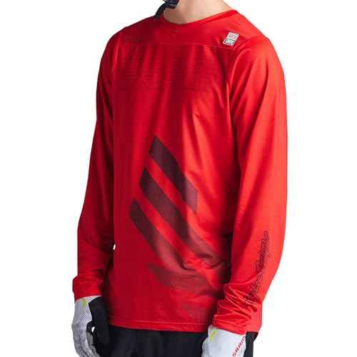 Troy Lee Designs - Skyline LS Jersey; SRAM Eagle ONE Fiery RED 2X