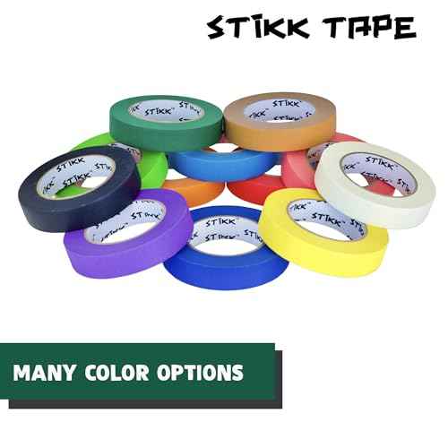 STIKK Painters Tape - 1pk Forest Dark Green Painter Tape - 2 inch x 60 Yards - Paint Tape for Painting, Edges, Trim, Ceilings - Masking Tape for DIY Paint Projects - Residue-Free Painting Tape