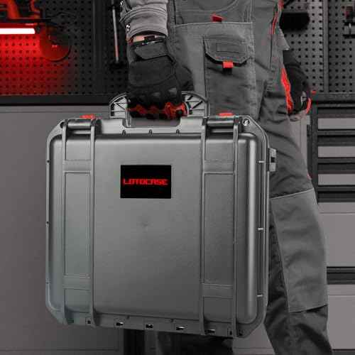 Hard Case for Milwaukee Jigsaw M18 Fuel - Hard Storage Case Replacement for Jig Saw, Tool Carrying Case for Milwaukee D-handle Jig Saw 2737-20 Batteries & Charger Combo Kit (Case Only)