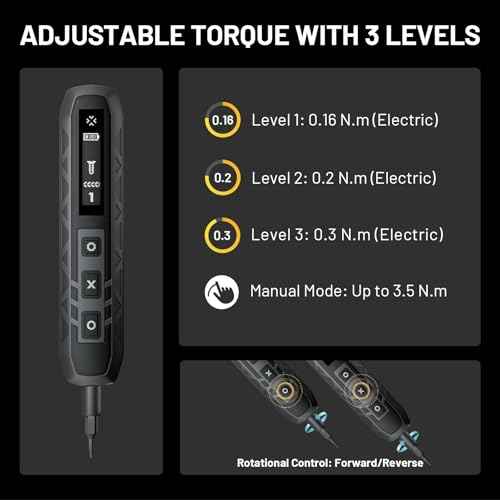 EZARC Electric Screwdriver Set, 181 in 1 Cordless Screwdriver, 3 Torque Settings with 160 Magnetic Precision Bits, Power Screwdriver Repair Tool Kit for Phone Laptop Camera Watch Computer