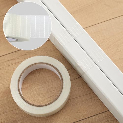 QDiShi Transparent Duct Tape, Heavy Duty Waterproof Tape, High Performance Weather Resistant Tape for Discreet Repairs and Mounting Residential Shipping Packing and Industrial Uses (1 in x 33 Yards)