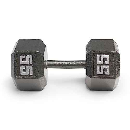 Marcy Cast Iron Hex Dumbbells Collection - Available size from 3-lb to 100-lb, SOLD INDIVIDUALLY