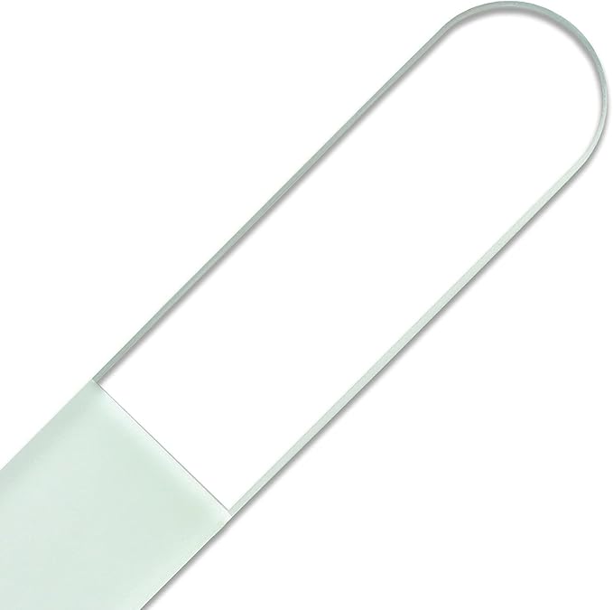Mont Bleu Large Professional Glass Nail File - Genuine Czech Tempered Glass - Handmade in Czech Republic - Best Crystal Nail File for Natural Nails