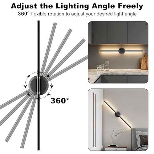 Battery Operated Wall Sconces Set of 2, Dimmable 6000mAh Rechargeable Wall Lights, LED Wall Lamp with Remote Control