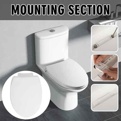 SS113 /SS114 Elongated Soft Slow Close Toilet Seat Compatible with TOTO SS114/SS115/SS154/SS204/SS22 Toilet Seat,Toilet Lid Slow Close Quiet No Slam, Heavy Duty Elongated Toilet, White