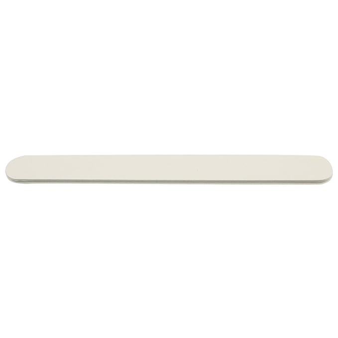 ForPro White Foam Board, 180/240 Grit, Mylar Manicure and Pedicure Nail File, 7” L x .75” W, 50-Count