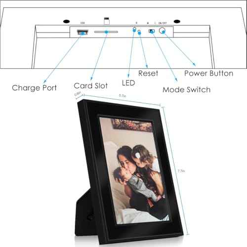 Pelay Picture Frame Camera HD 1080P Dome Cameras, No WiFi Nanny Cam for Dog Monitor, Home Security with Motion Detection, No Audio
