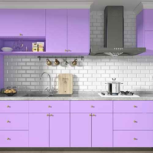 YENHOME Purple Contact Paper Peel and Stick Purple Wallpaper Vinyl Wrap for Cabinets Walls Removable Self Adhesive Textured Peel and Stick Wallpaper for Bedroom Classroom Wall Paper Matte 17.7"X80"