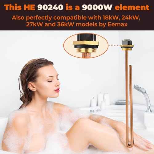 HE 90240 for Ecosmart ECO 18 27 36, 9KW 240V Water Heater Element for Eco'smart 27 tankless water heater - 3 Pack