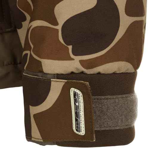Drake Waterfowl Men's MST Waterproof Fleece-Lined 1/4 Zip Hunting Windproof Breathable Pullover Jacket with Multiple Pockets