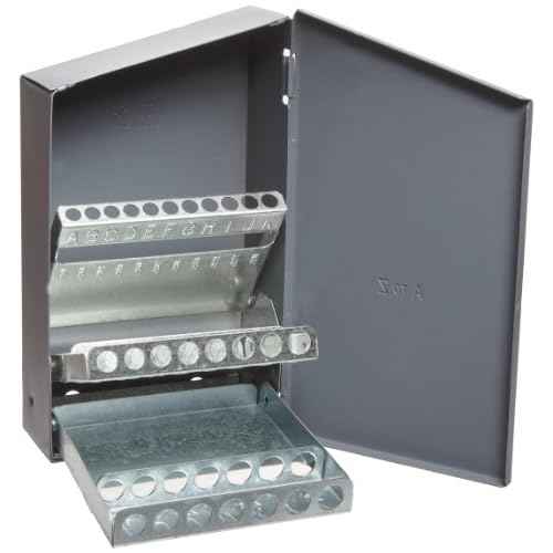 Chicago Latrobe Drill Bit Case, 26 Bit Capacity, for Letter Sizes A - Z