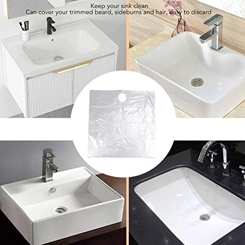 Beard Cutting Cloth, 20pcs Disposable Beard Apron Liners Trimming Degradable Sink Collect Beard Catcher Grooming Cape Stubble Beard Hair Catcher, Save Time, Hair Cloth Decor