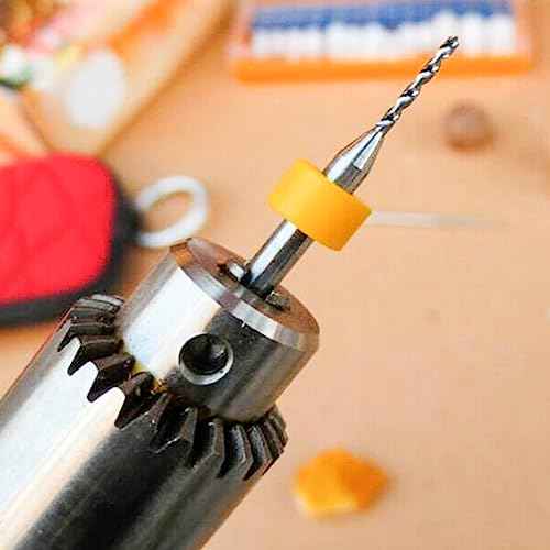 40Pcs PCB Micro Drill Bits Set, 0.1mm-1.0mm, Shank Spiral Tungsten Steel Carbide PCB Print Circuit Board Flute CNC Router Bits for Print Rough Stone Circuit Board Jewelry CNC Engraving