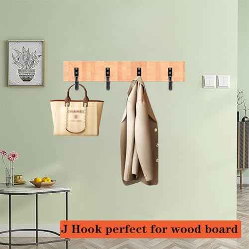 TocTen Garage Hooks, 14 Pack Garage Storage Hook Heavy Duty Solid Steel Wall Hooks, Wall Mount Storage Hook Kit with Anti-Slip Coating Ladder Hooks for Hanging Garden Tools Chair Hose Ropes (Orange)